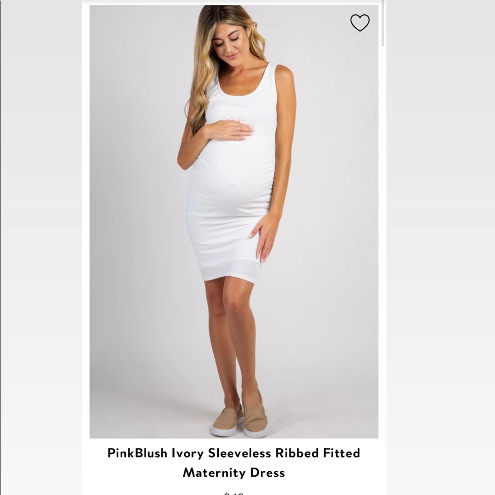 Pink blush maternity dress size Medium